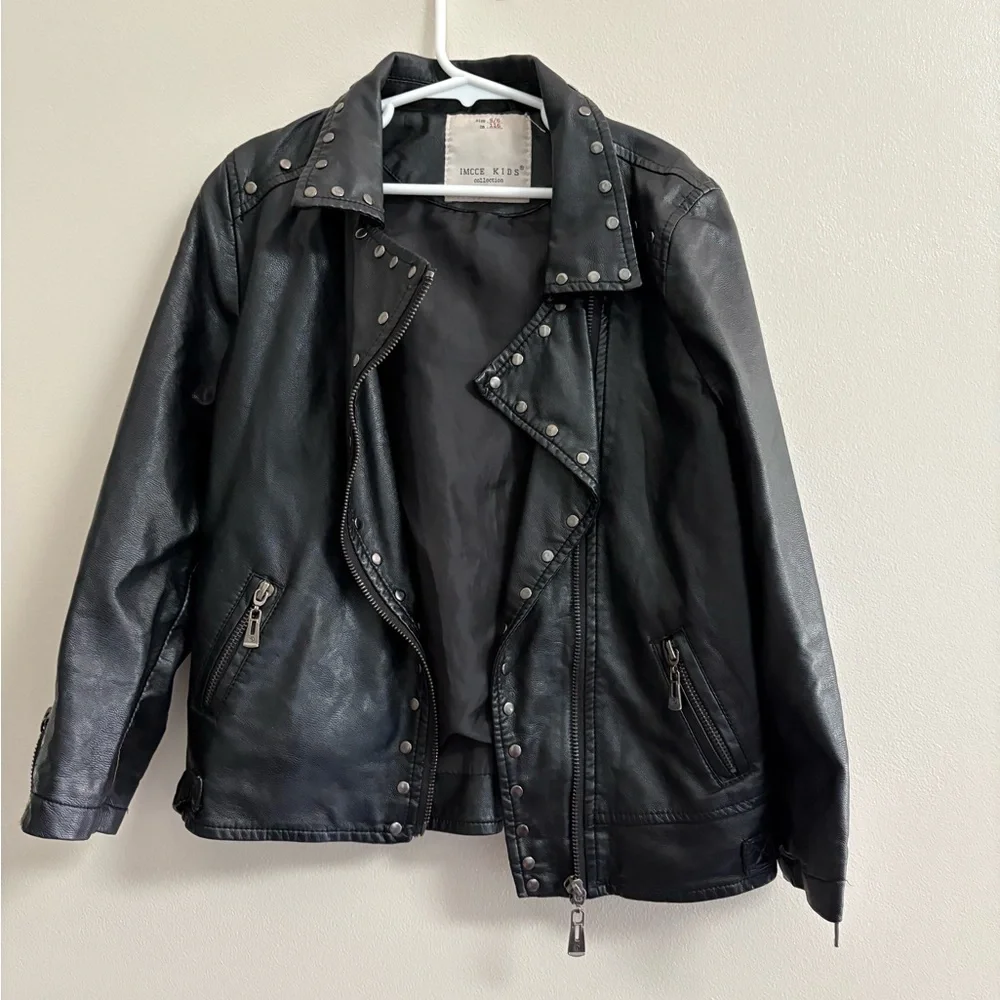 Imcee Kids Faux Leather Jacket